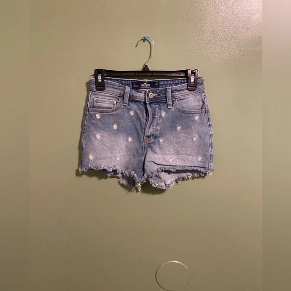 3 pack-Hollister Women's Denim Shorts - Dark Blue - Picture 7 of 10